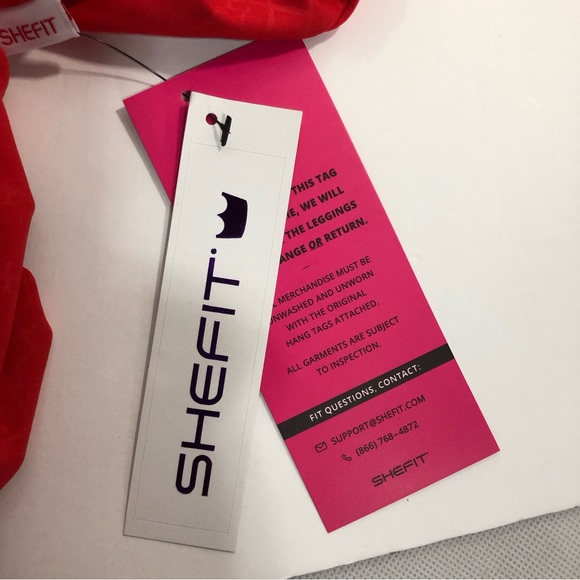 SheFit Leggings BOSS Pants NEW Red Size Large NWT - Picture 14 of 17